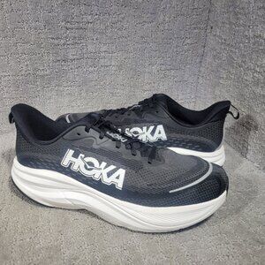Hoka One One Skyflow Men's Size US 11.5D Black White Athletic Running Sneakers.
